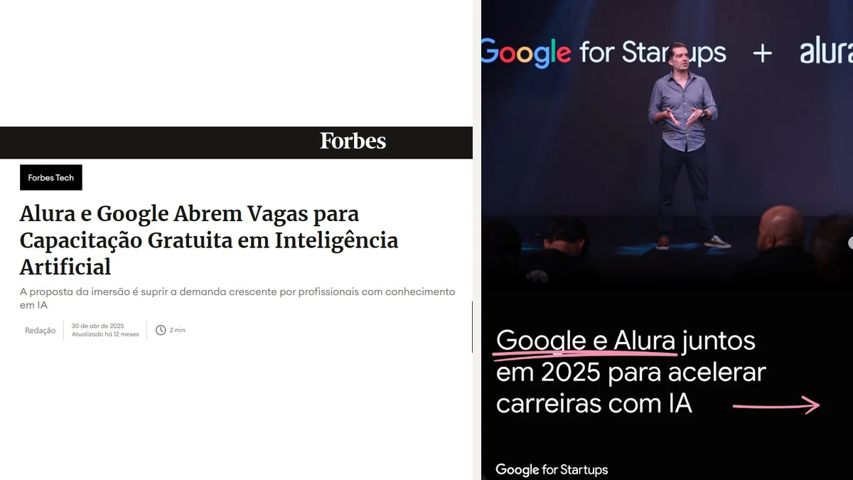 Parcerias Estratégicas — Forbes e Google for Startups